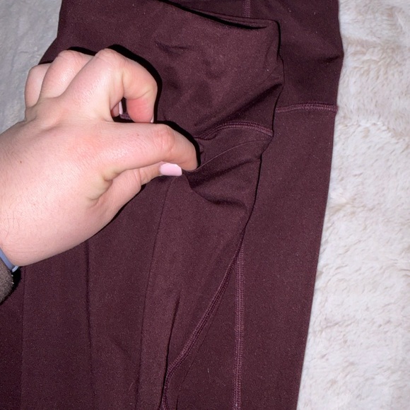 Athleta Deep Burgundy/Maroon Leggings - Picture 6 of 6